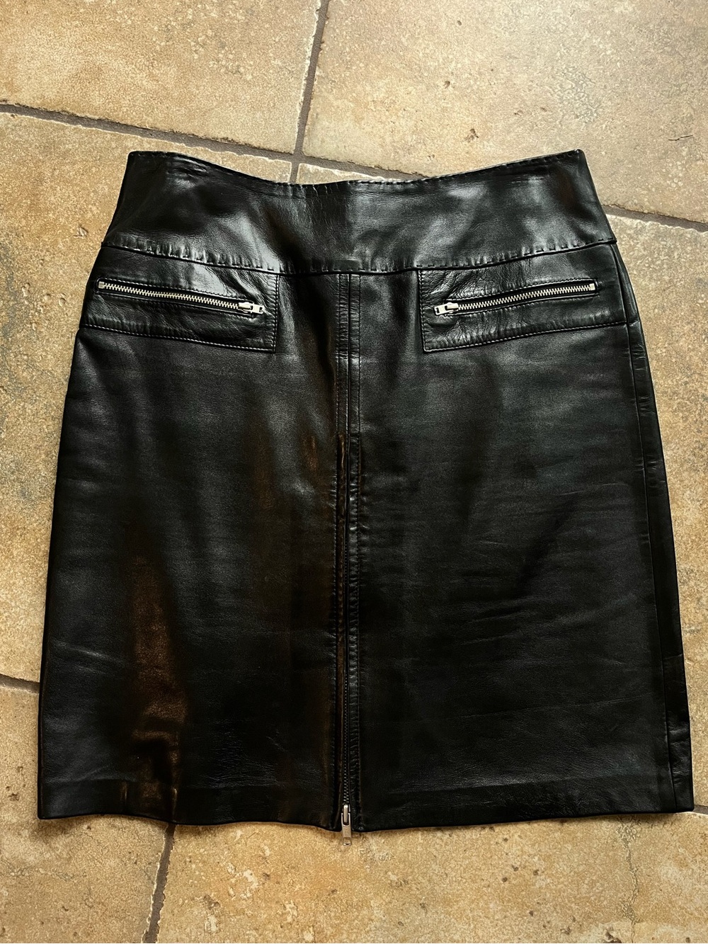Cache leather skirt